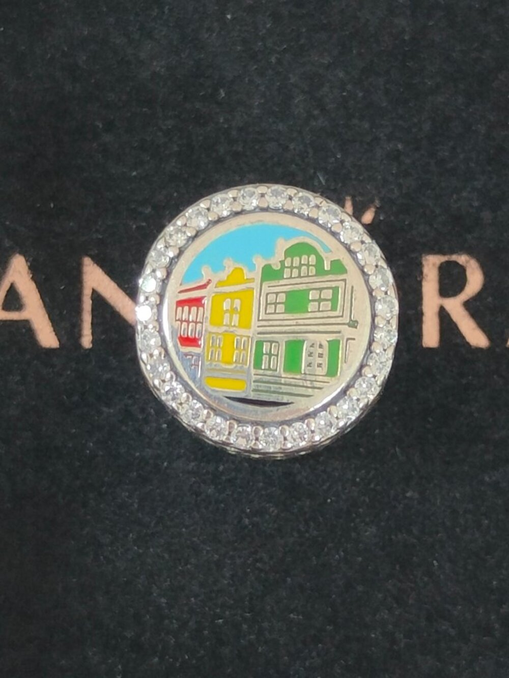 Pandora Rainbow Row Charleston Exclusive Bead Charm S925 Silver Bracelet Pendant